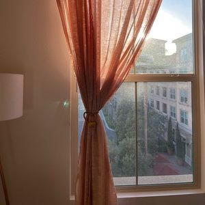 84” x 54” Richter Clipped Sheer Curtain Panels in Blush by Project 62 (Target)